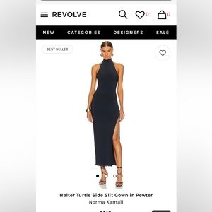 Norma Kamali Halter Gown - New With Tags